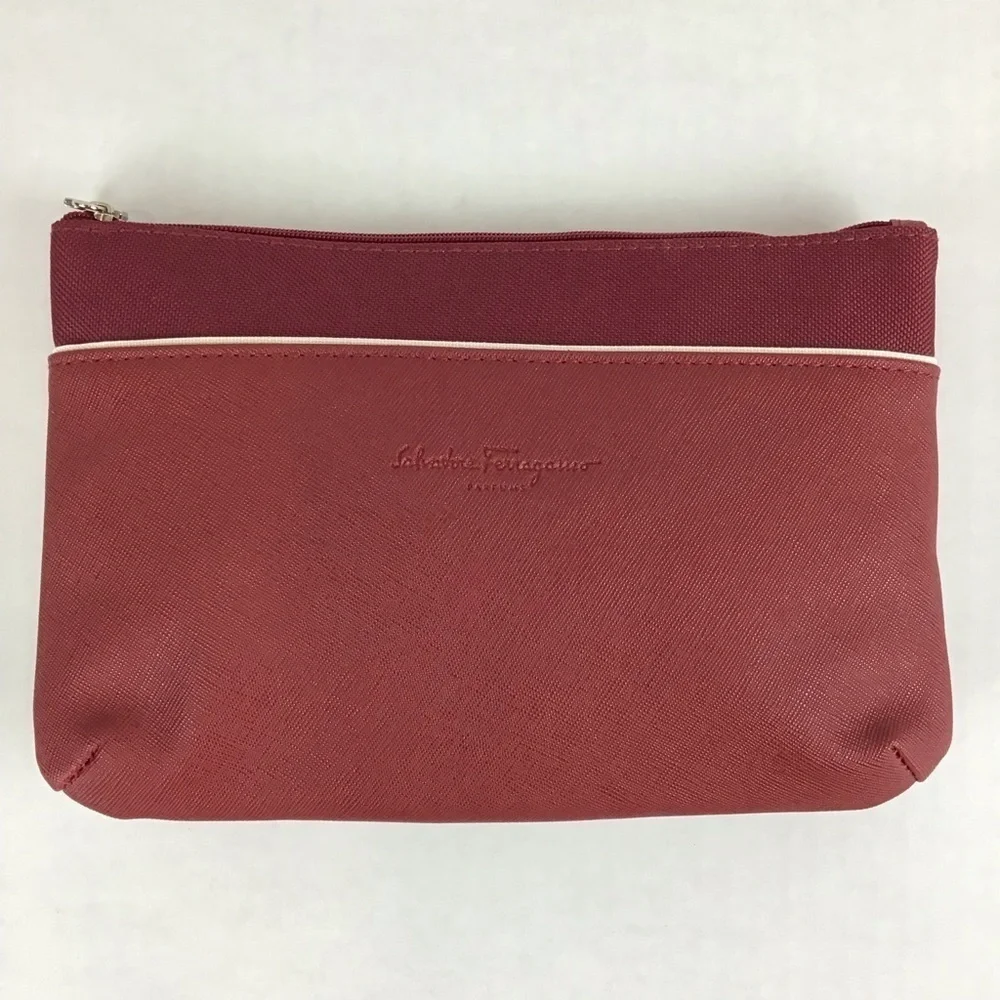 Salvatore Ferragamo Maroon Travel Bag